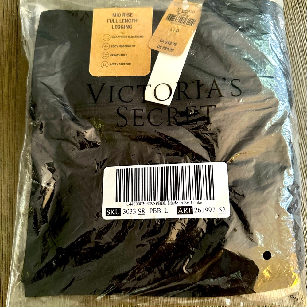 New w/ Tags: Victoria's Secret PINK cotton midrise leggings